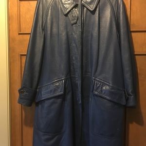 Leather coat